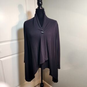 GNW Black Women's Poncho Sweater